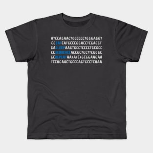 Eat Sleep Sequence Repeat - Bioinformatics Genome DNA Blue Grey Kids T-Shirt